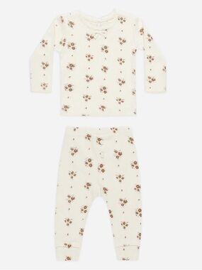Quincy Mae Cream Floral Baby Set 12-18M